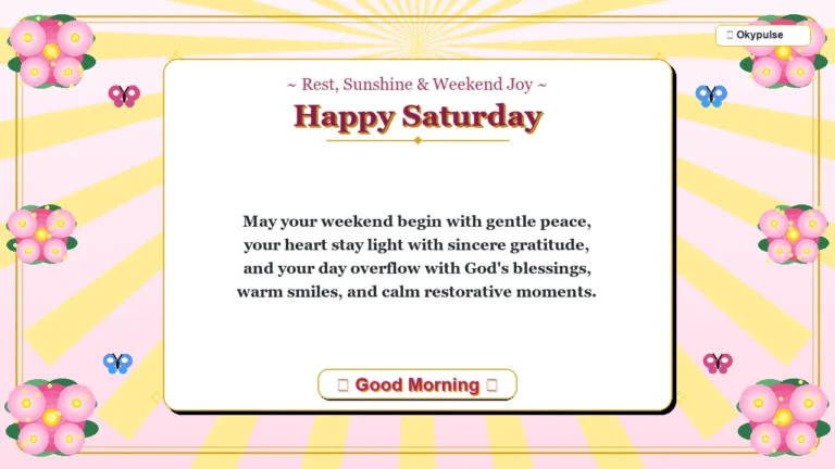 saturday blessings
