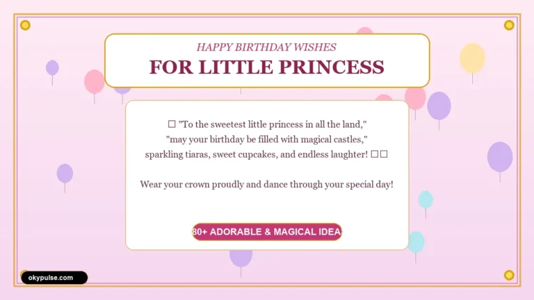 birthday wishes for little princess