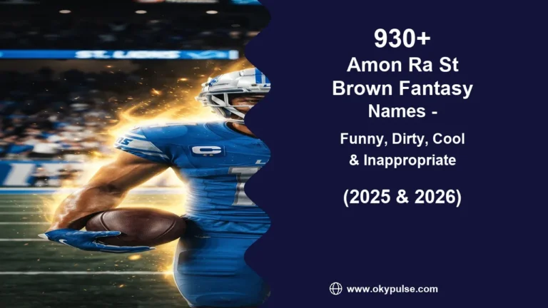 Amon-Ra St. Brown fantasy names