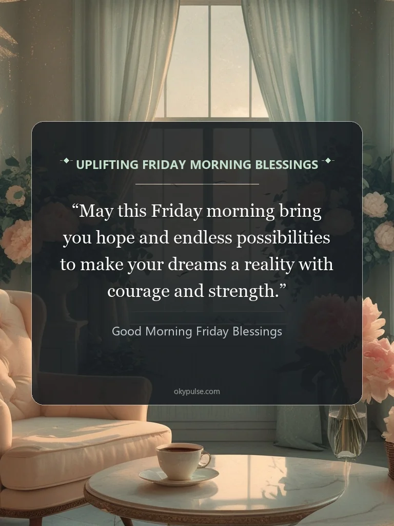 Good Morning Friday Blessings card