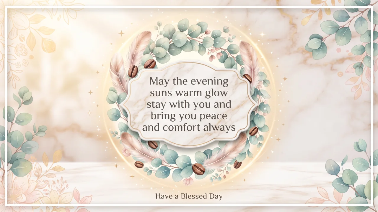 Good Evening Blessings card