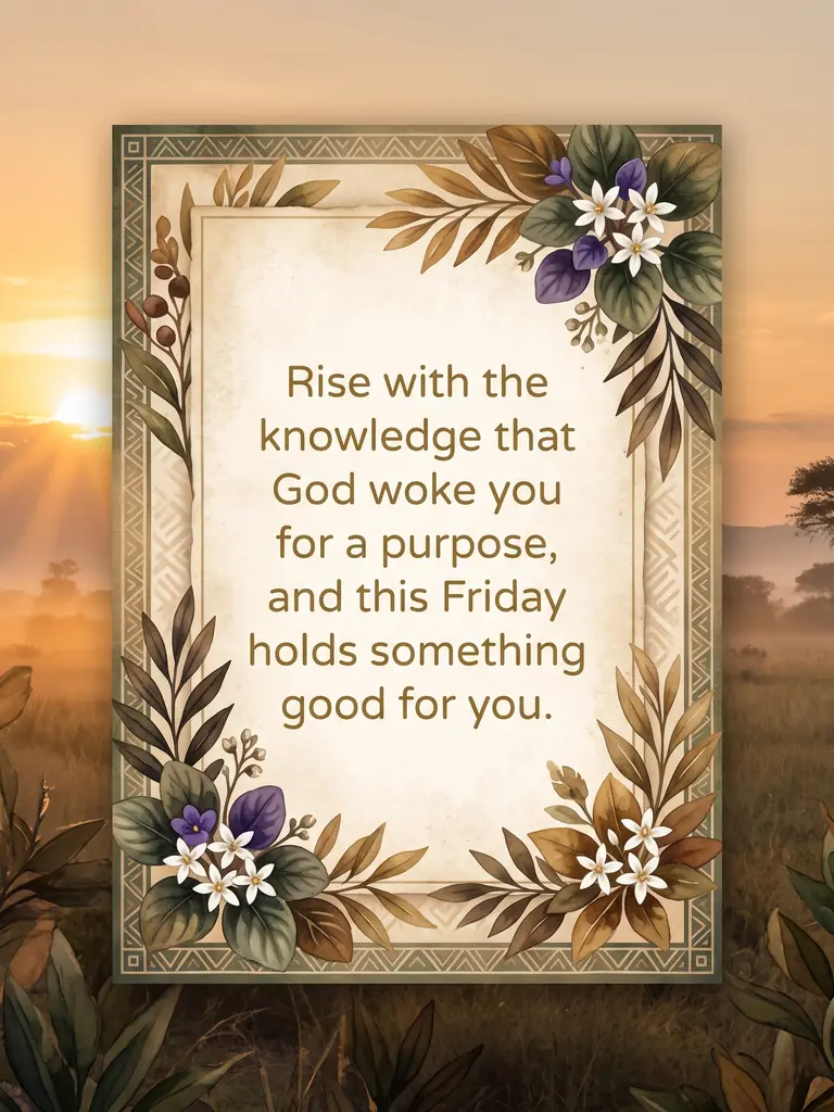 African American Spiritual Friday Blessings card