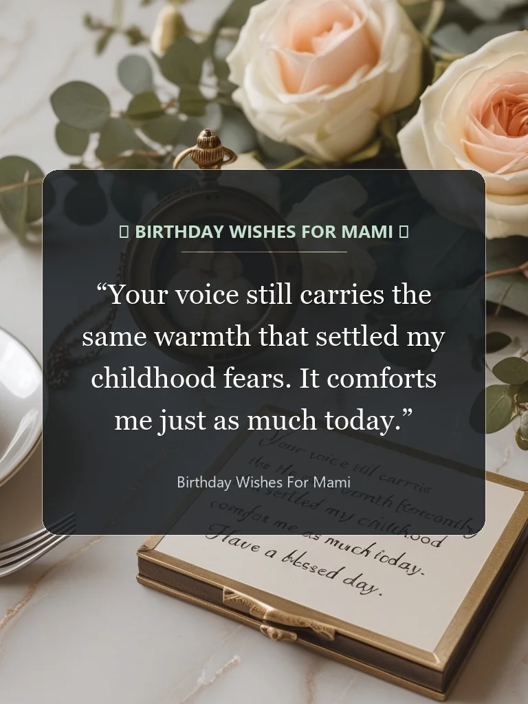 Birthday Wishes for Mami card