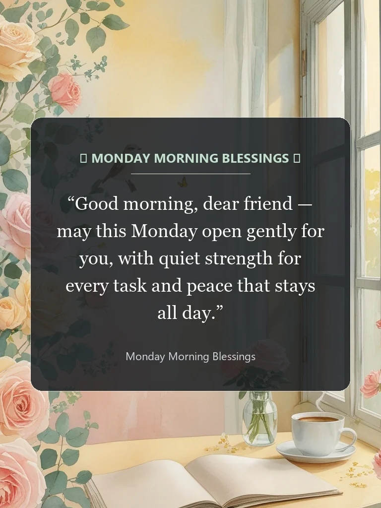 Monday Morning Blessings card