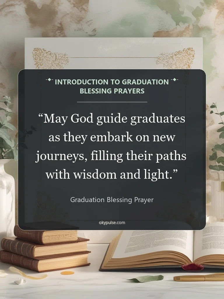 Graduation Blessing Prayer card