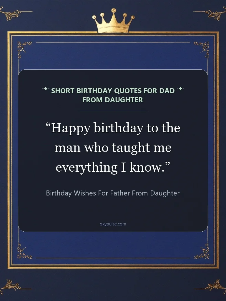 birthday wishes for father from daughter card