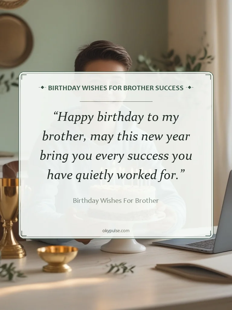 Birthday Wishes For Brother Success - Birthday Wishes For Brother