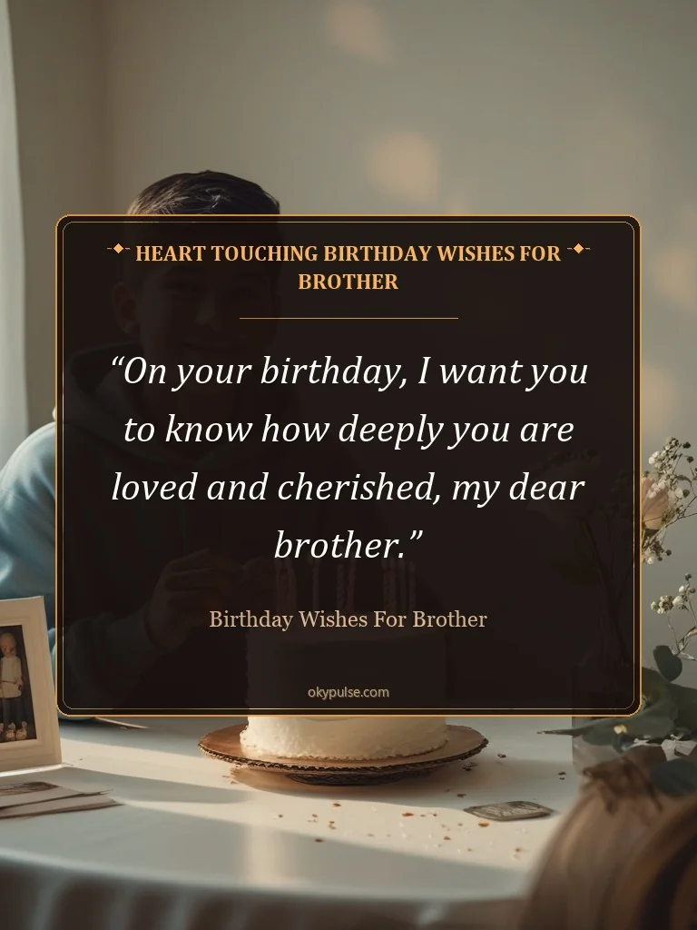 Heart Touching Birthday Wishes For Brother - Birthday Wishes For Brother