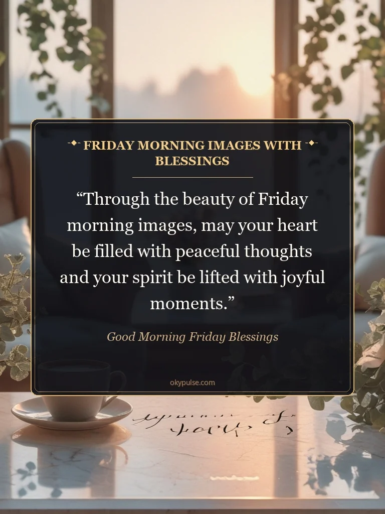 Friday Morning Images with Blessings - Good Morning Friday Blessings