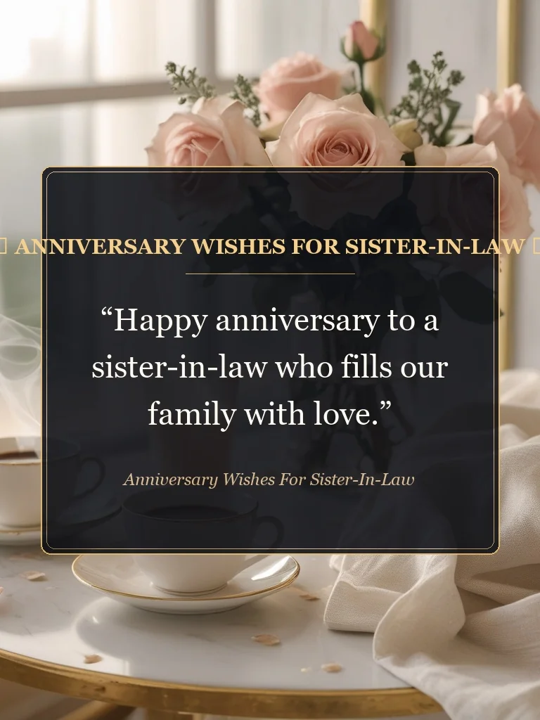 Sweet Anniversary Messages to Send Your Sister-in-Law - anniversary wishes for sister-in-law