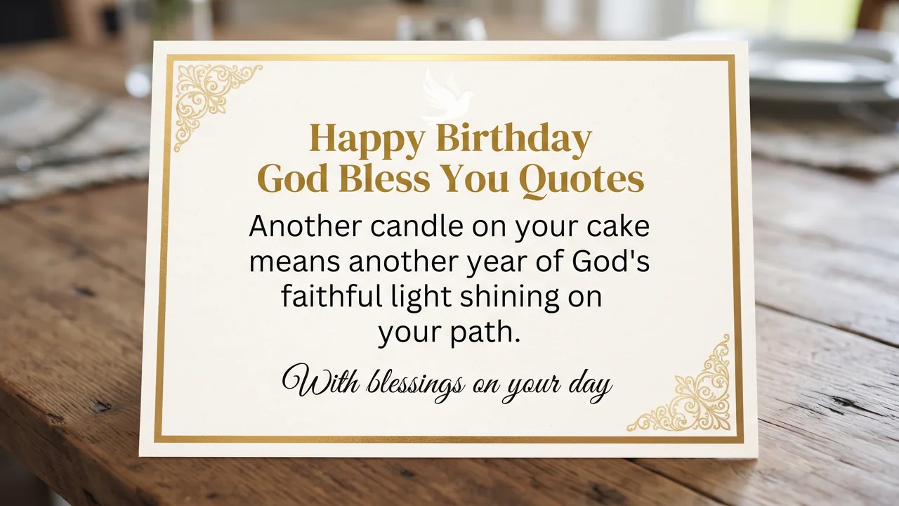 Happy Birthday God Bless You Quotes - Happy Birthday God Bless You Wishes