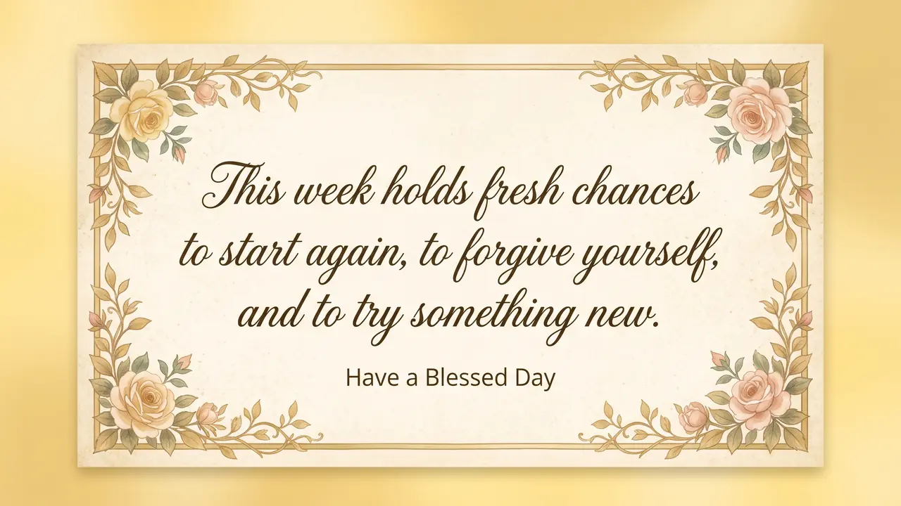 Positive Monday Morning Blessings for a New Week - Monday Morning Blessings