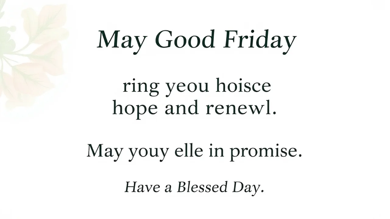 Good Friday Blessings - Friday Blessings