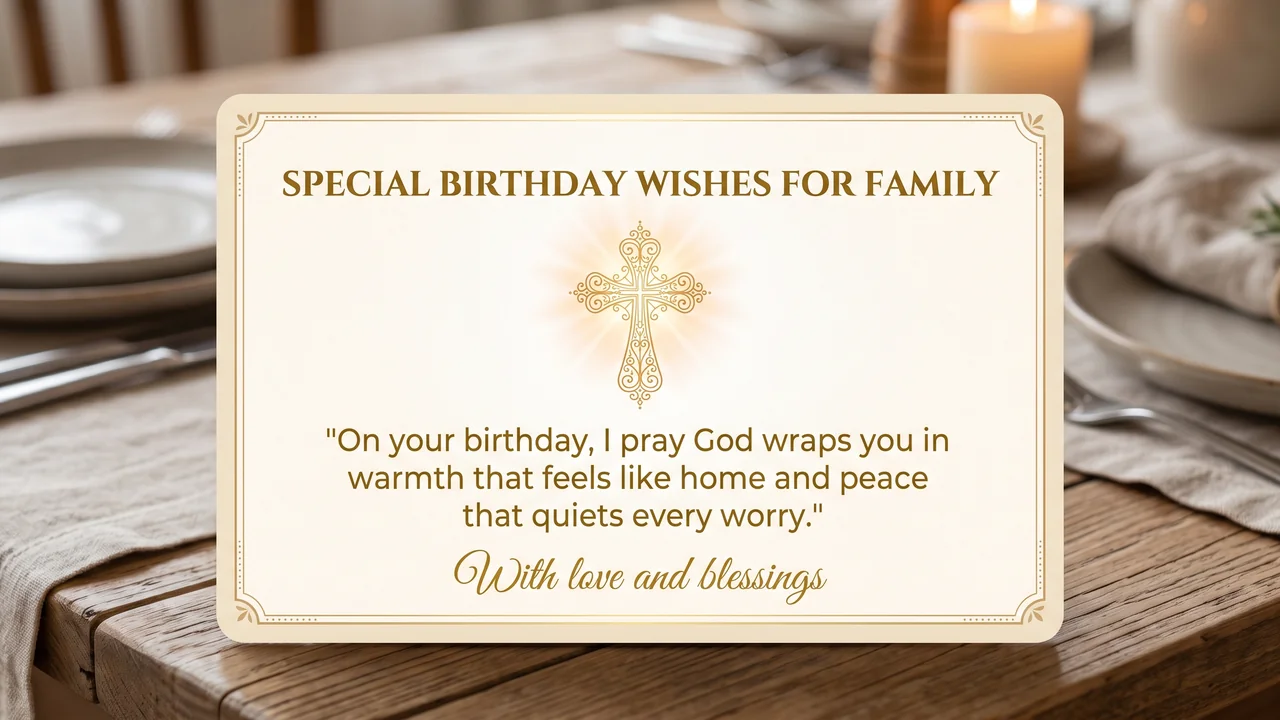 Special Birthday Wishes For Family - Happy Birthday God Bless You Wishes