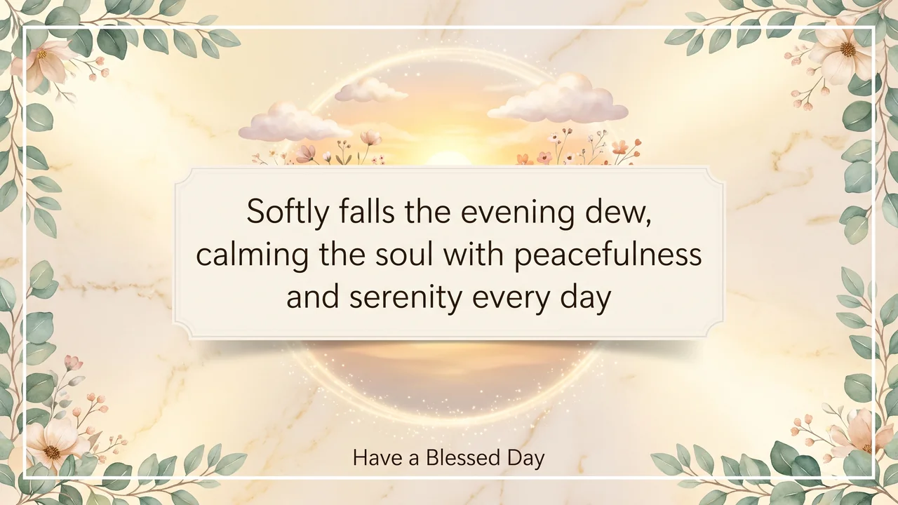Good Evening Blessings Quotes - Good Evening Blessings
