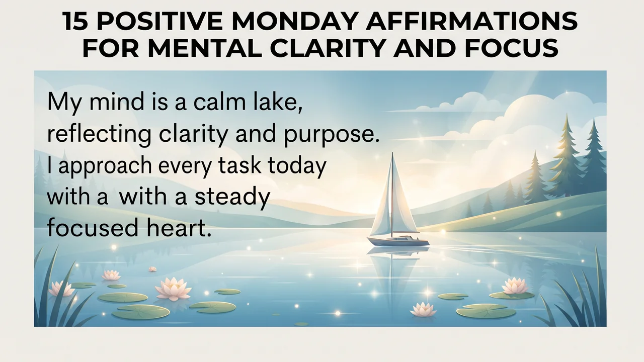 15 Positive Monday Affirmations for Mental Clarity and Focus - Positive Monday Blessings