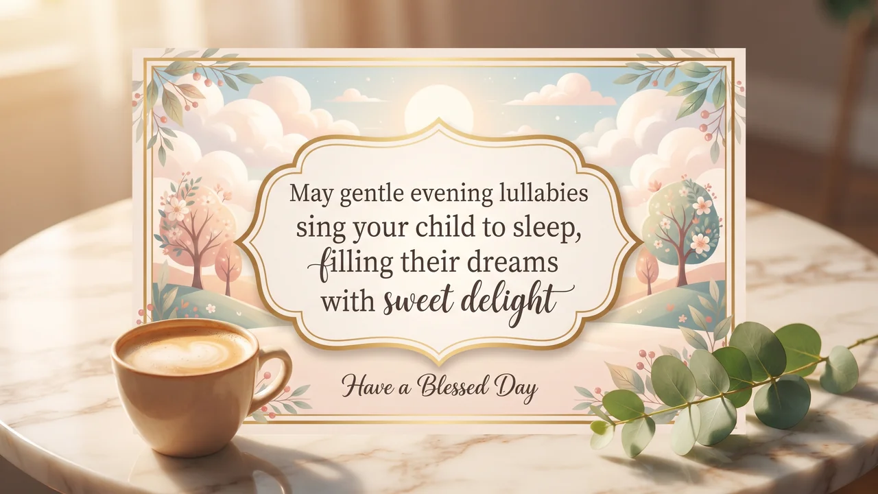 Good Evening Blessings for Children - Good Evening Blessings