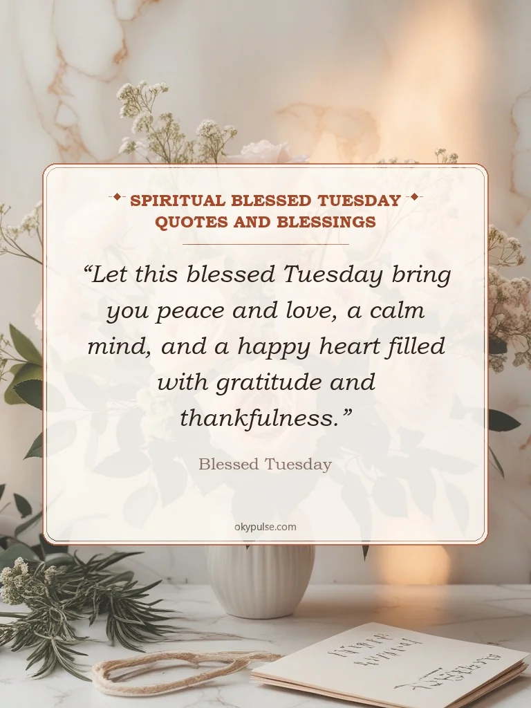 Spiritual Blessed Tuesday Quotes and Blessings - Blessed Tuesday