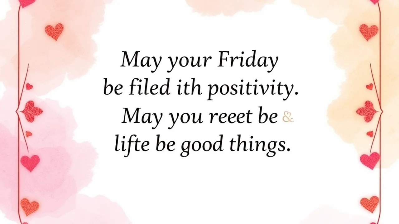 Positive Friday Blessings - Friday Blessings