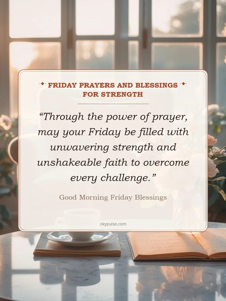 Friday Prayers and Blessings for Strength - Good Morning Friday Blessings