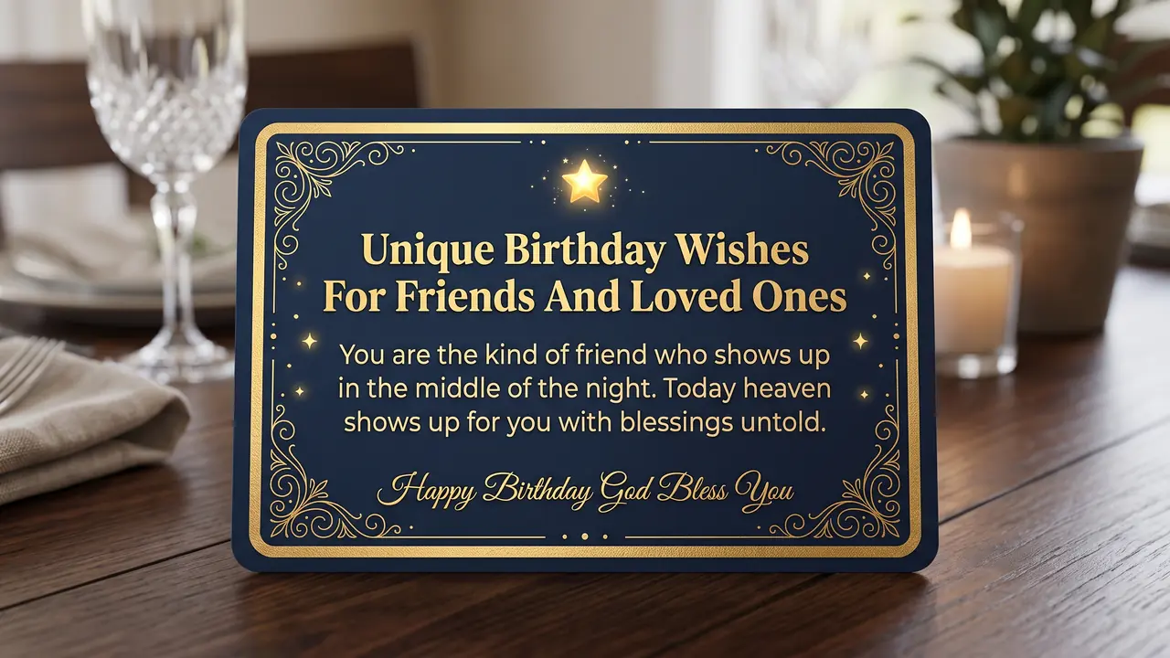 Unique Birthday Wishes For Friends And Loved Ones - Happy Birthday God Bless You Wishes