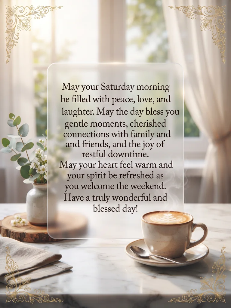 Good Morning Saturday Blessings for Family, Friends, and Loved Ones - Good Morning Saturday Blessings