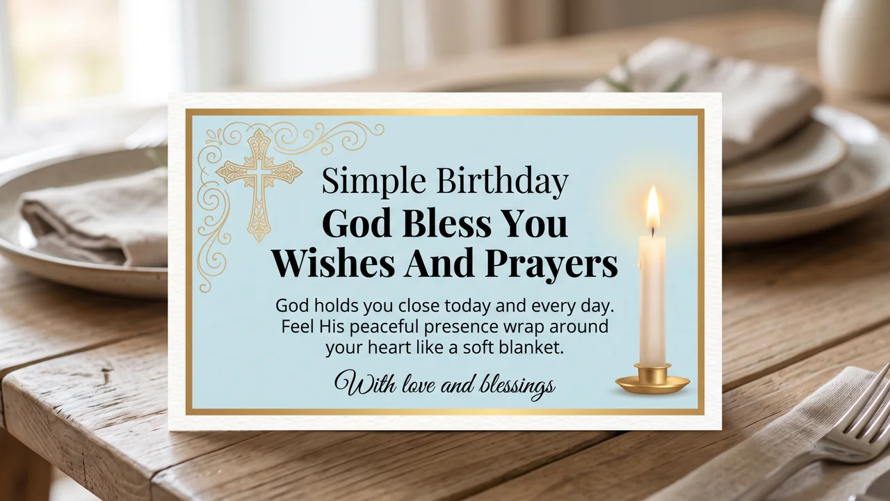 Simple Birthday God Bless You Wishes And Prayers - Happy Birthday God Bless You Wishes