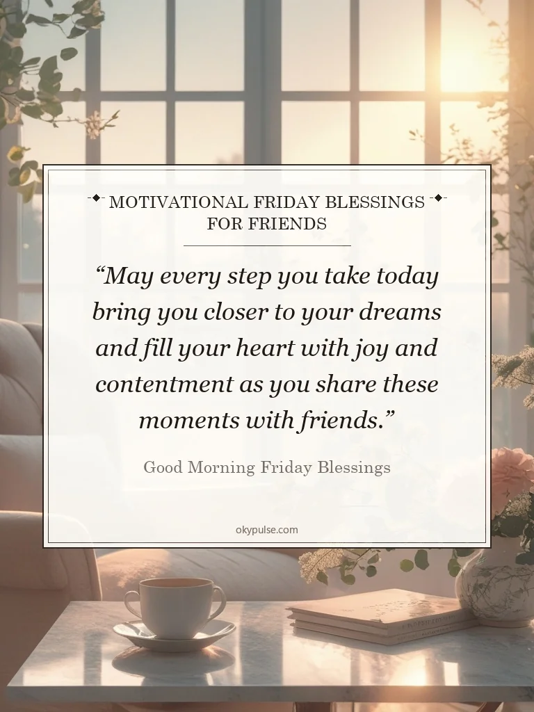 Motivational Friday Blessings for Friends - Good Morning Friday Blessings