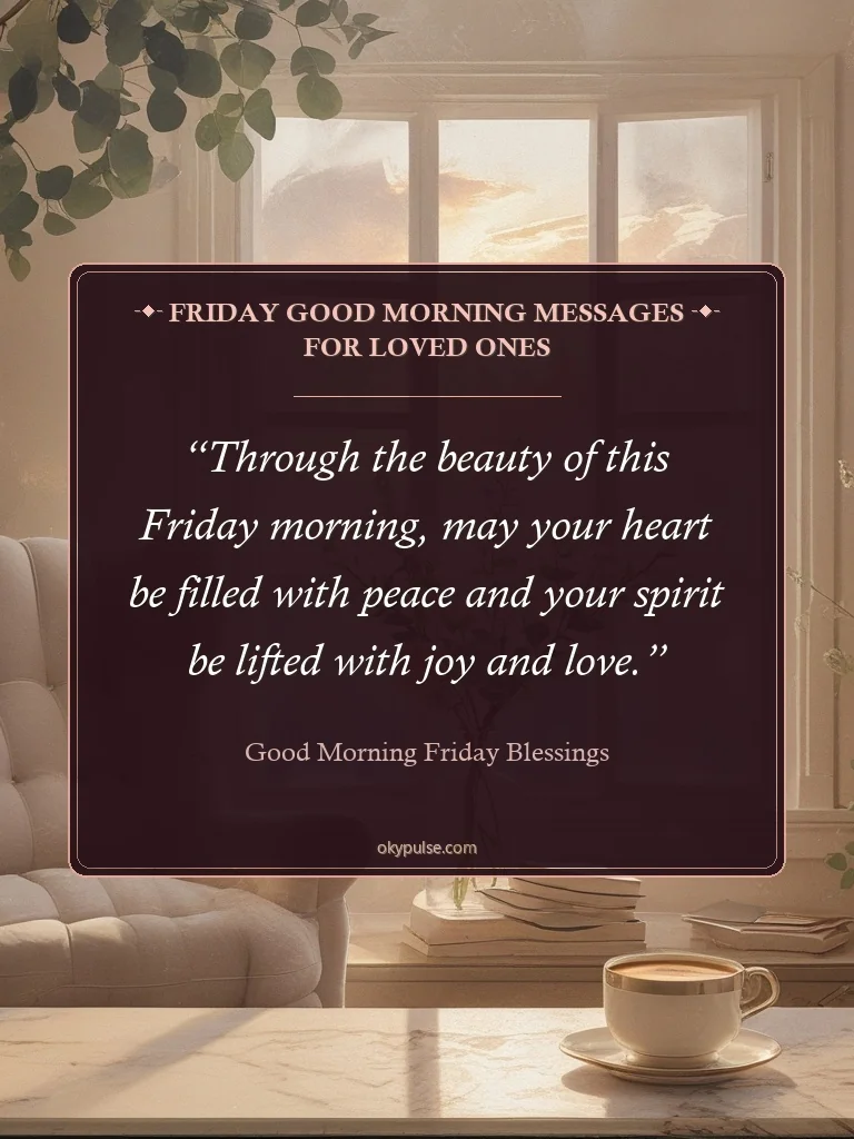 Friday Good Morning Messages for Loved Ones - Good Morning Friday Blessings