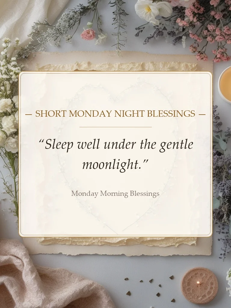 Short Monday Night Blessings - Monday Morning Blessings