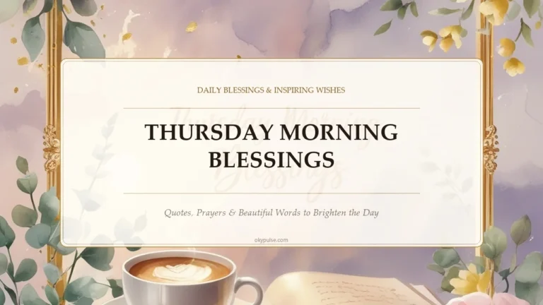 Thursday Morning Blessings