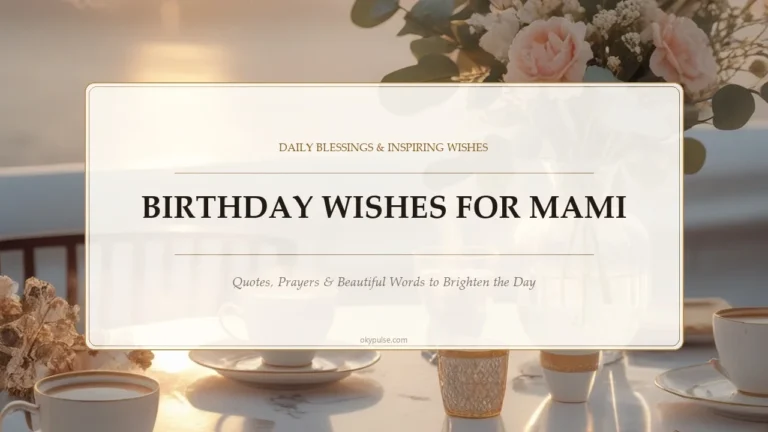 Birthday Wishes for Mami