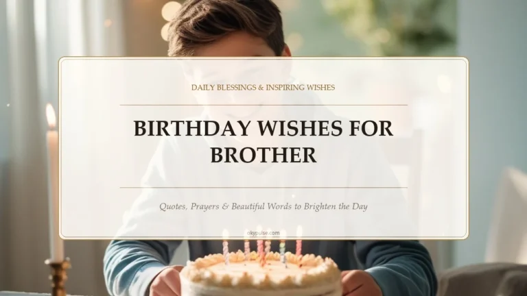 Birthday Wishes For Brother