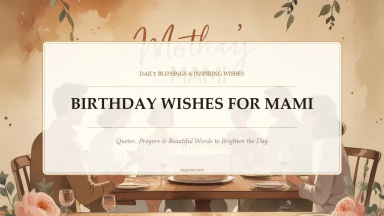birthday wishes for Mami