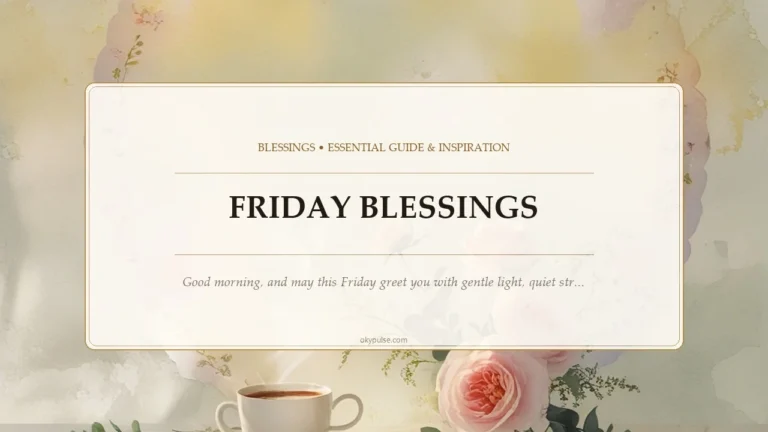 Friday Blessings