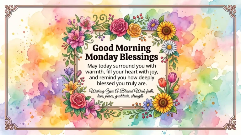 Good Morning Monday Blessings