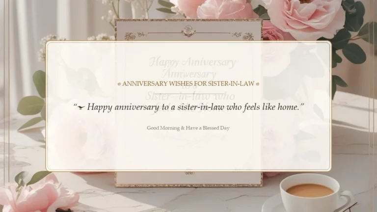 Anniversary Wishes for Sister-in-Law