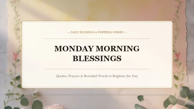 Monday Morning Blessings